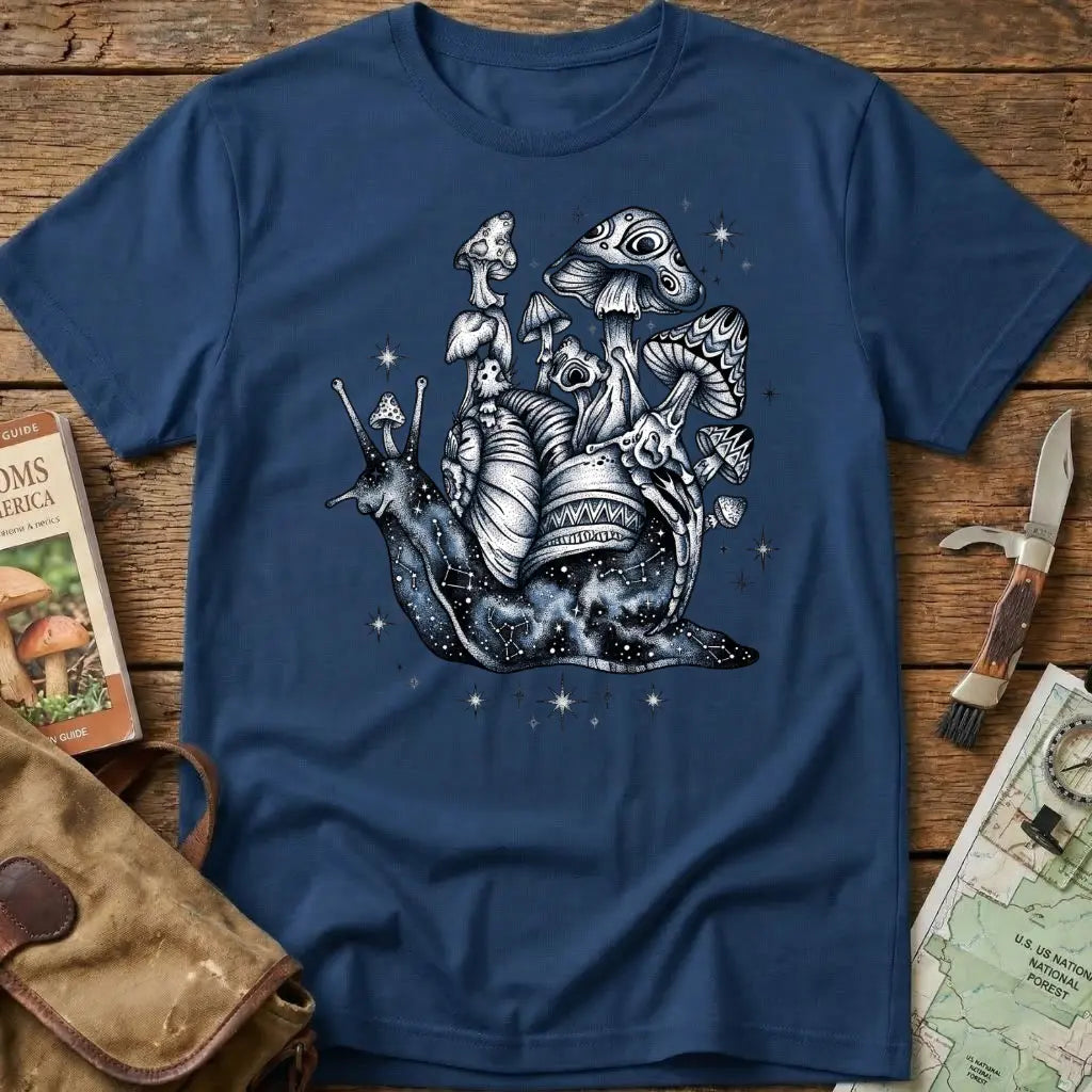 The Mycelial Nebula Snail Tee