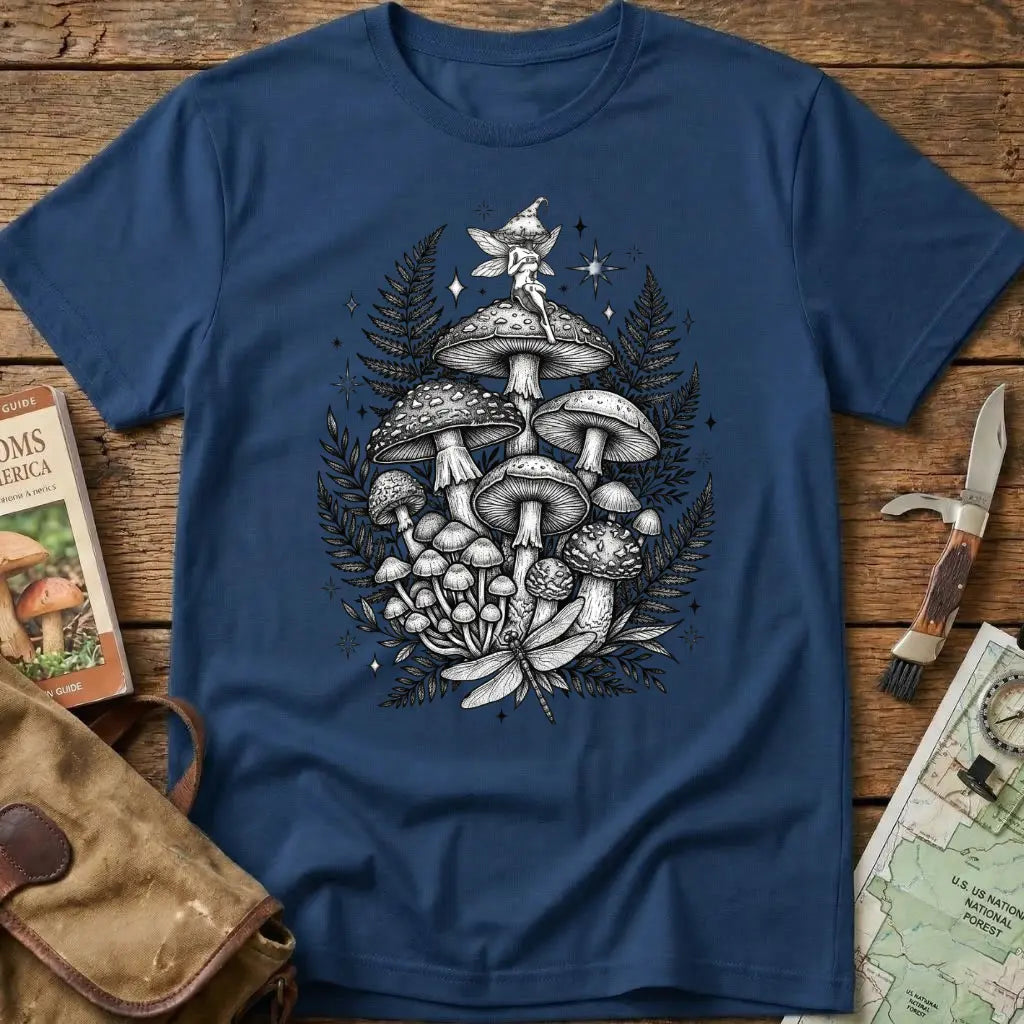 Mushrooms And The Fairy Nymph T-Shirt