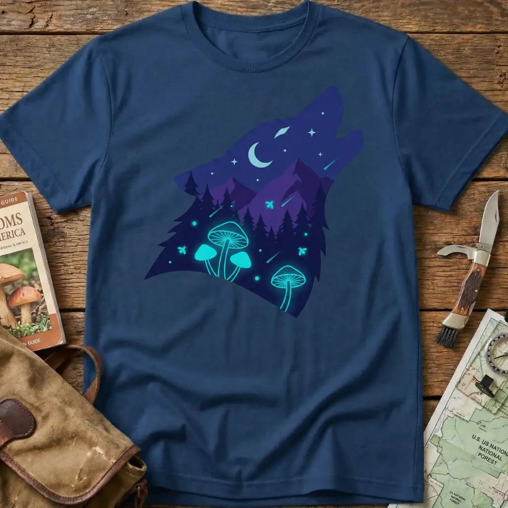 Fungi Wolf Night Tee