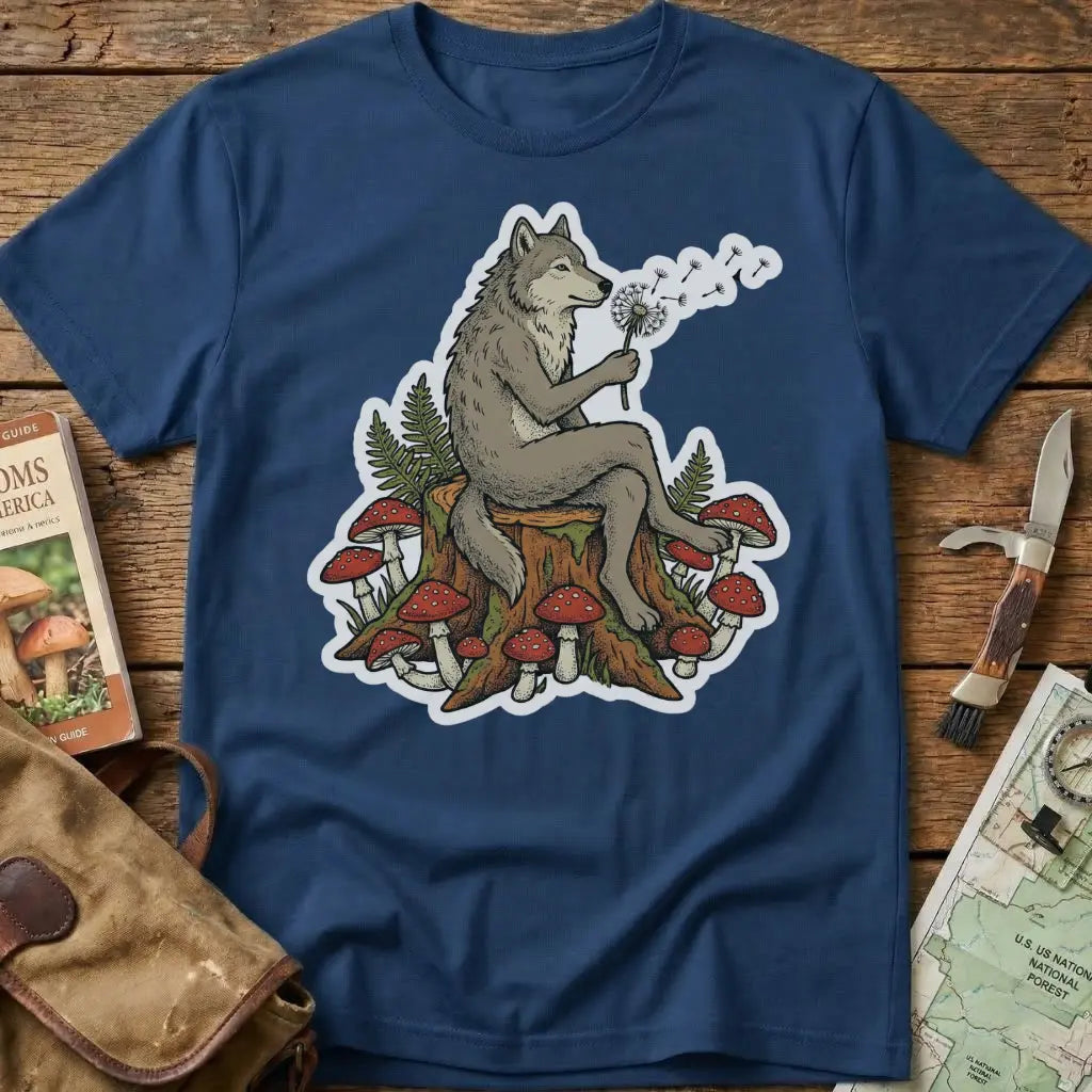 Mushroom Relax Wolf Tee