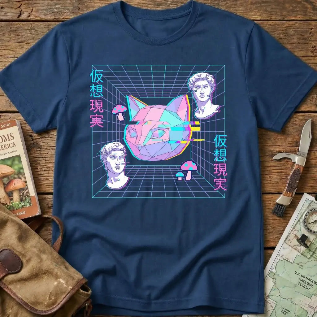 Japanese Vaporwave And Glitch Tee