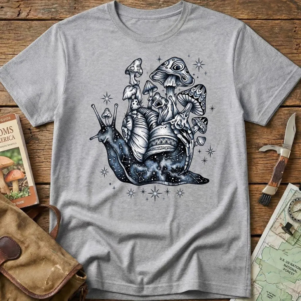 The Mycelial Nebula Snail Tee