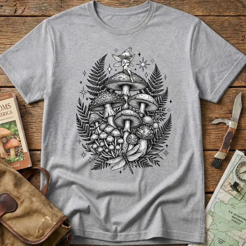 Mushrooms And The Fairy Nymph T-Shirt