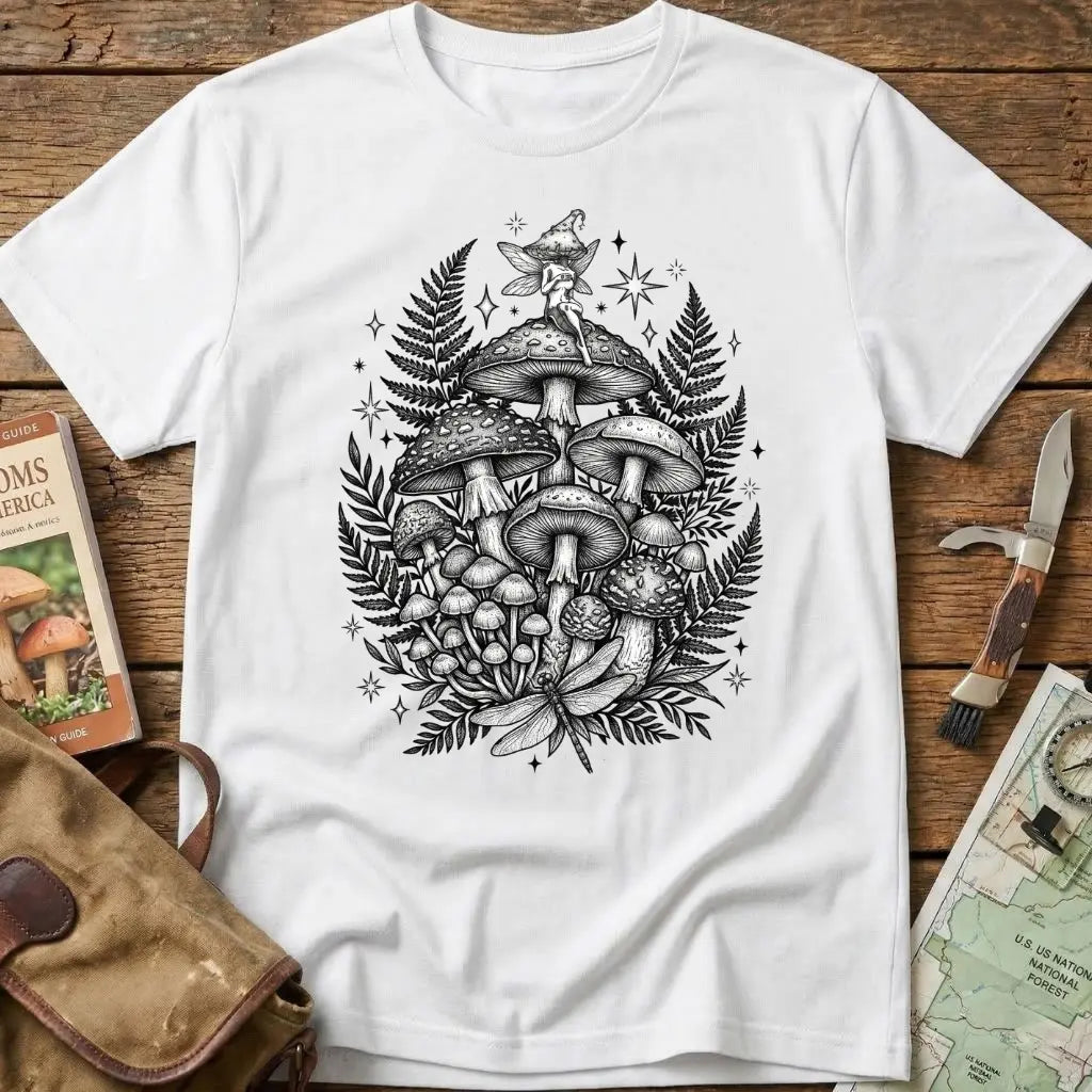 Mushrooms And The Fairy Nymph T-Shirt