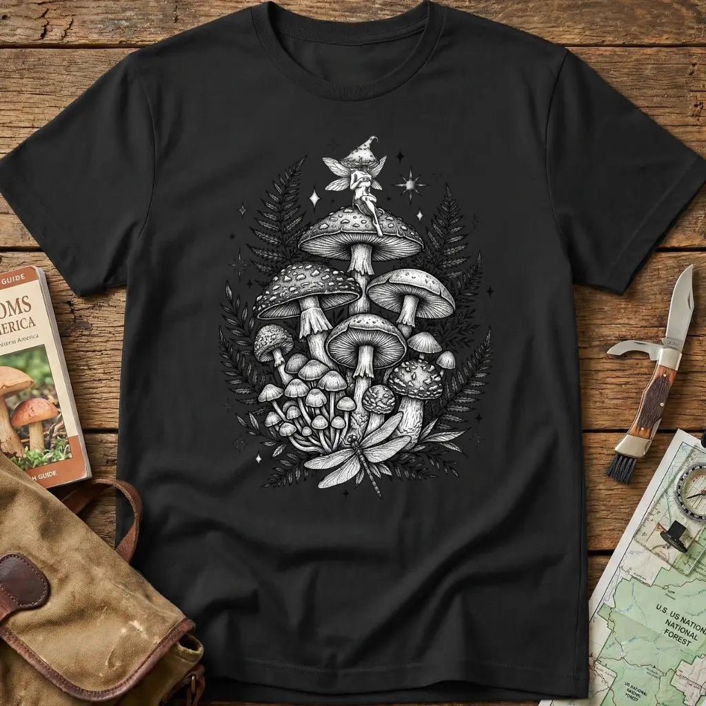 Mushrooms And The Fairy Nymph T-Shirt
