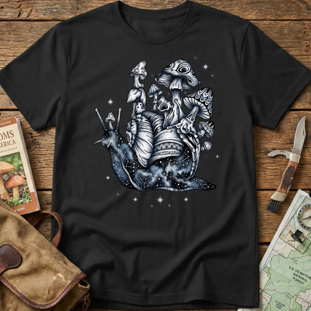 The Mycelial Nebula Snail Tee
