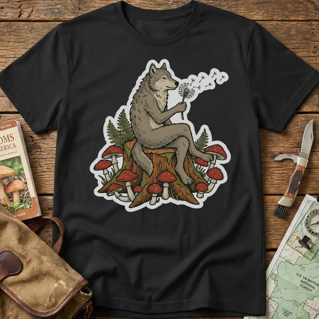 Mushroom Relax Wolf Tee