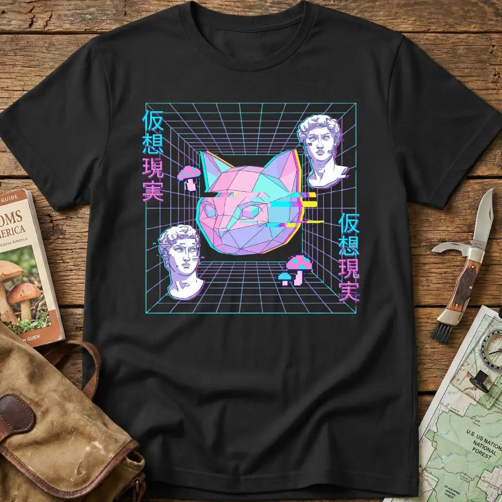 Japanese Vaporwave And Glitch Tee