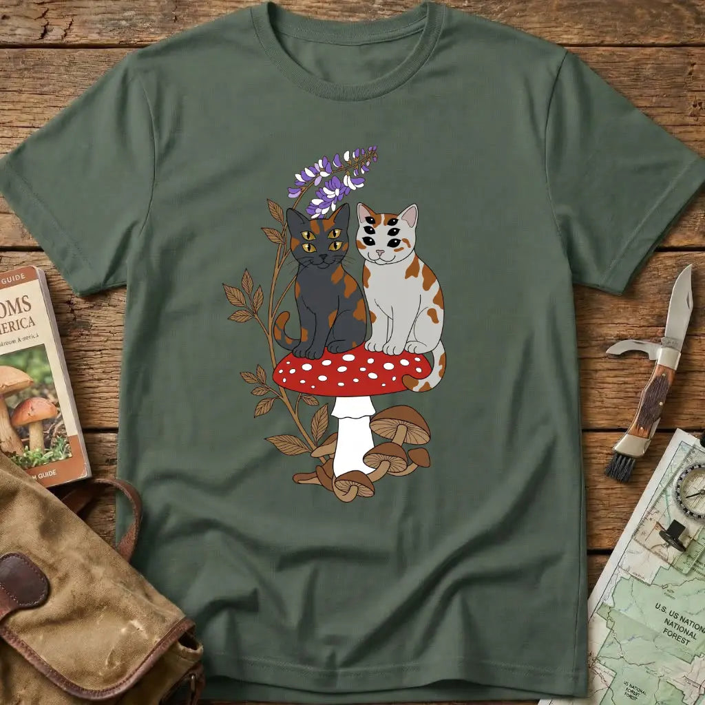 Multi-Eyed Feline Guardians Tee