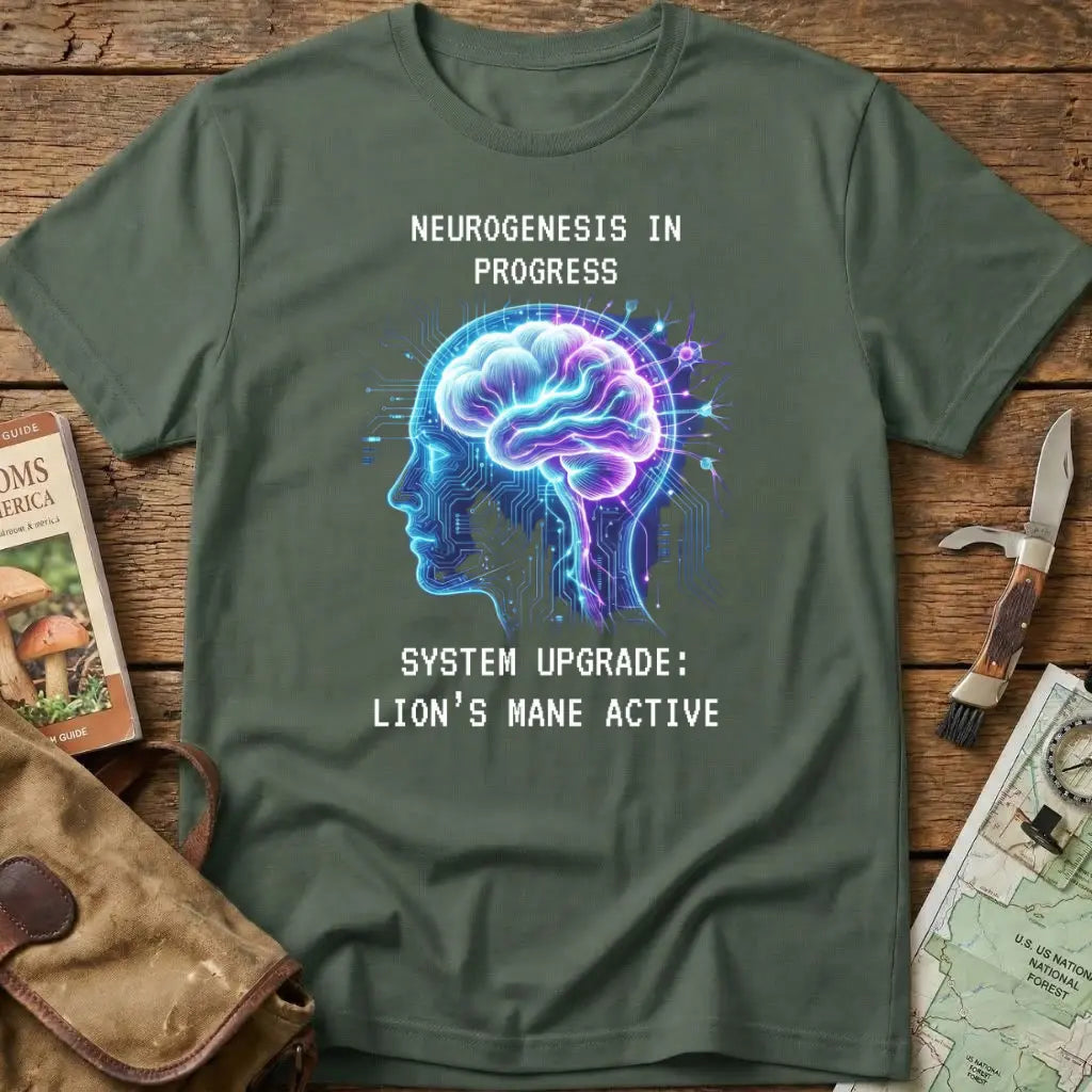 Neurogenesis In Progres Lion's Mane Tee
