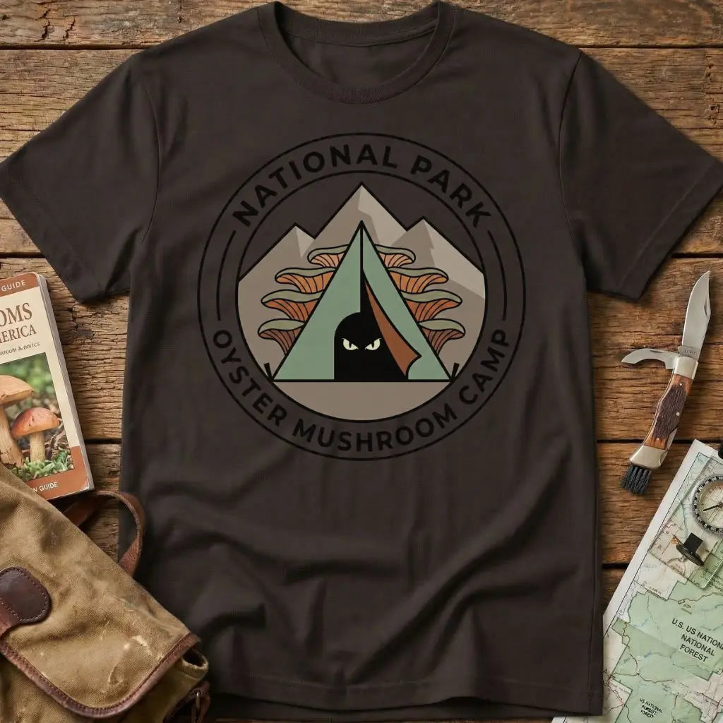 Oyster Mushroom Camp Tee
