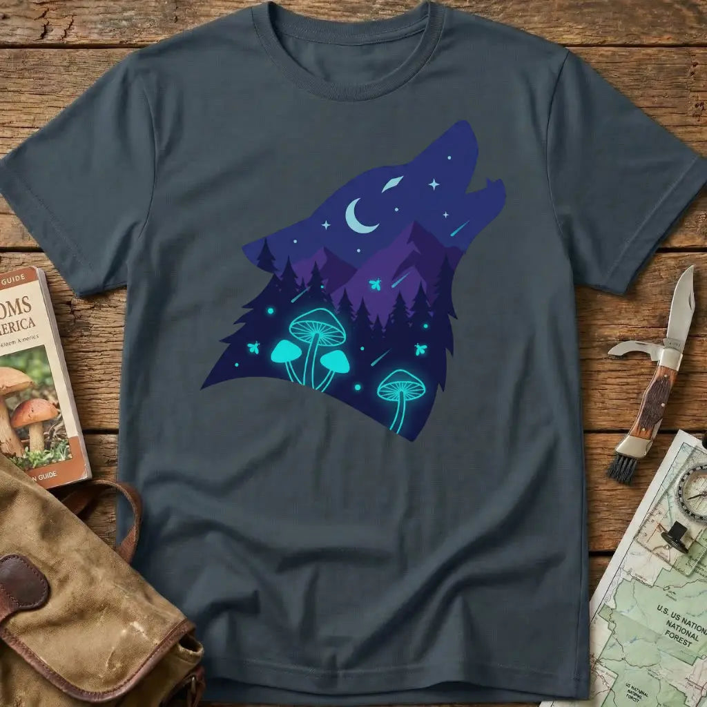 Fungi Wolf Night Tee