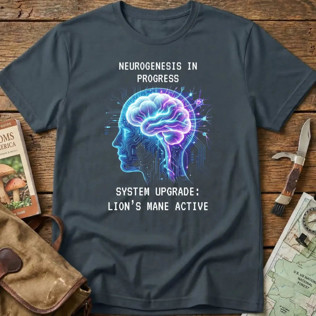 Neurogenesis In Progres Lion's Mane Tee