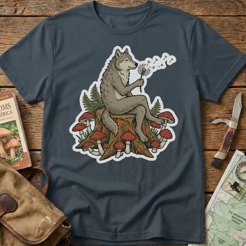 Mushroom Relax Wolf Tee