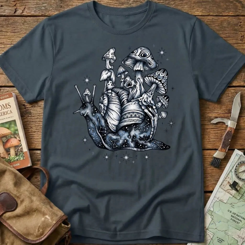 The Mycelial Nebula Snail Tee