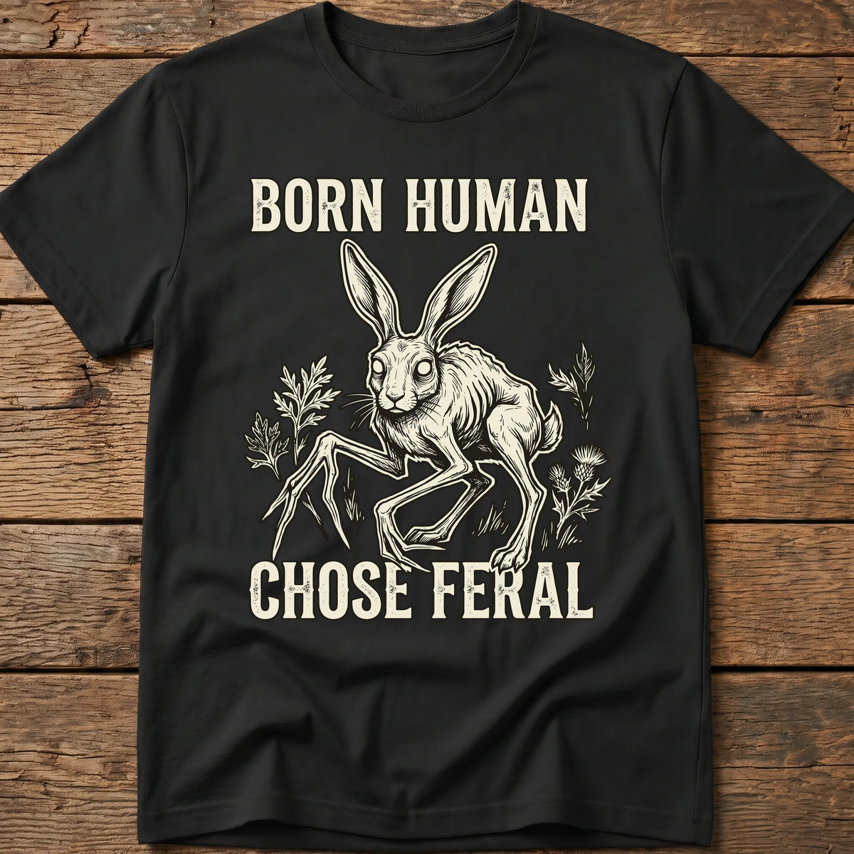 Born Human. Chose Feral Tee
