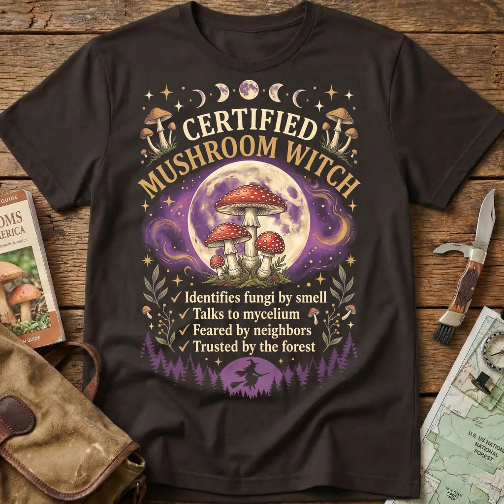 Certified Mushroom Witch Tee