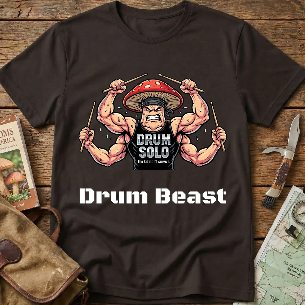 Drum Beast Mushroom Tee