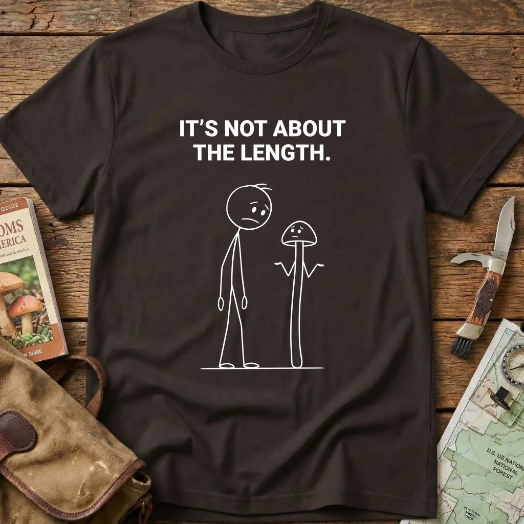 It's Not About The Lenght Mushroom Tee
