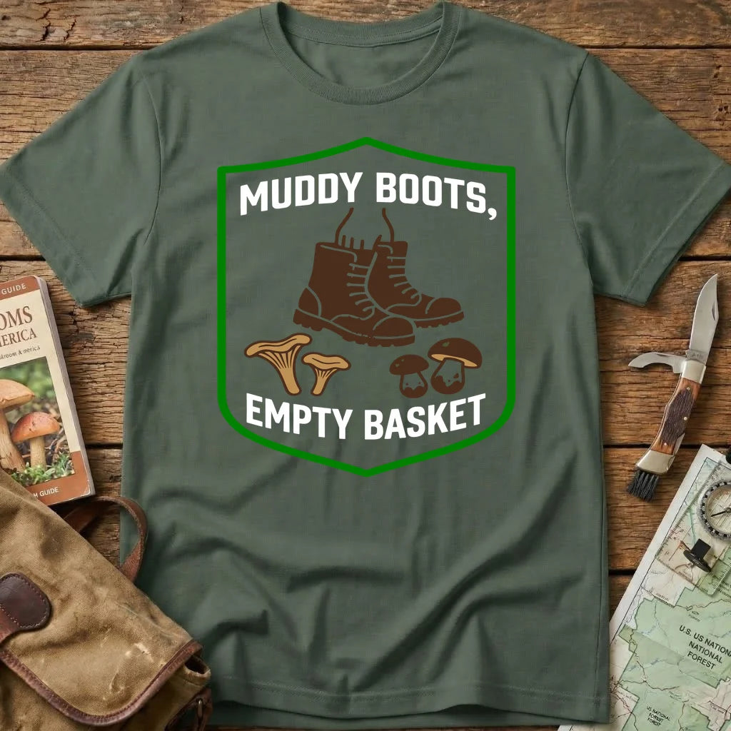 Muddy Boots Empty Basket Fungi Tee