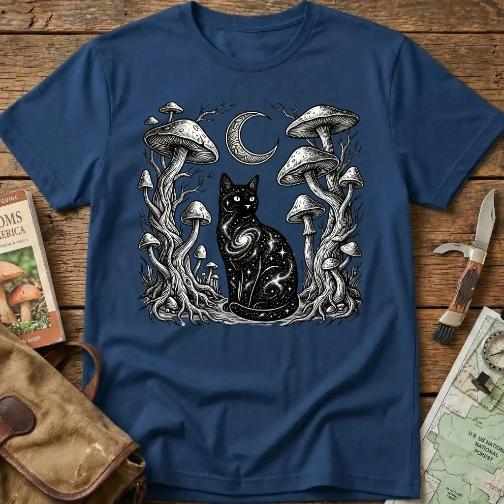 Mycological Black Cat Tee