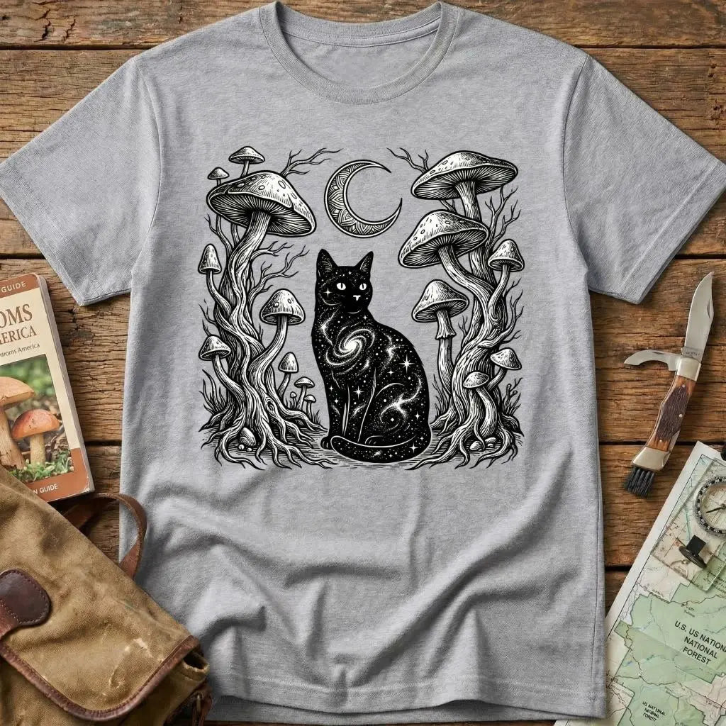 Mycological Black Cat Tee